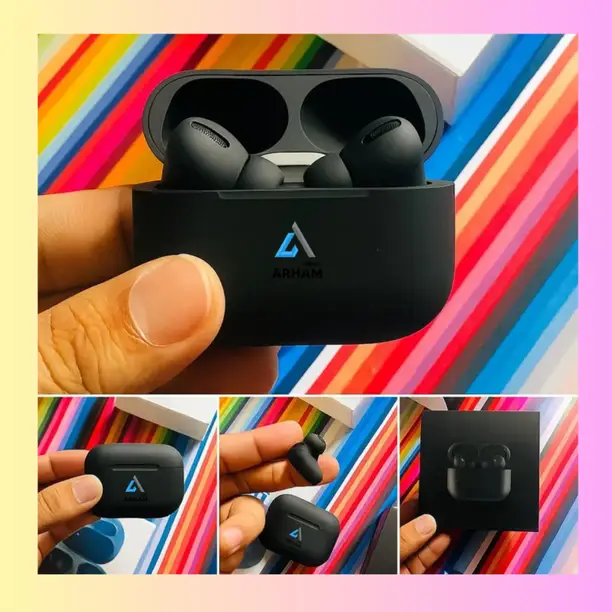Caidea TWS7 Sufi V5.4 Upto 30Hrs Playtime* Type C Fast Charging Heavy Bass Earbuds Bluetooth Headset (Vibrant Black, True Wireless)
